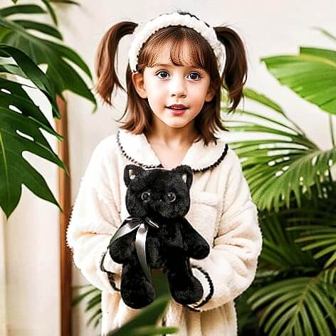 Sooty the Cat being held