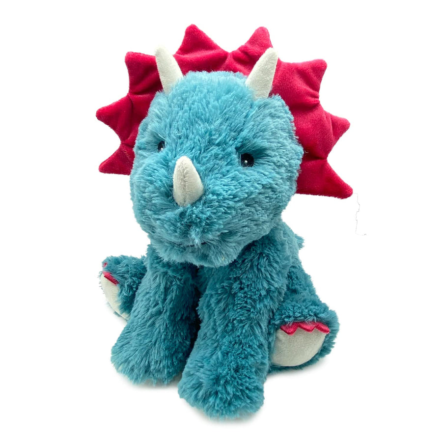 Trix the Triceratops heatable weighted mini plush for children