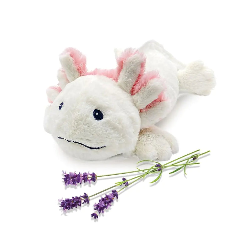 Miso the Axolotl heatable weighted plush by Huglet