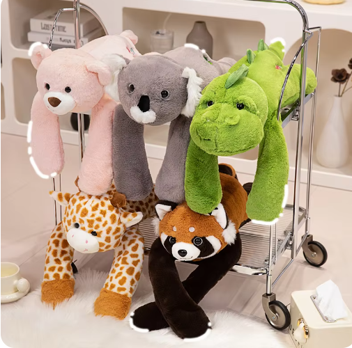 Wrap-Around Huglet — Long-Arm Weighted Plush (Choose Your Character)